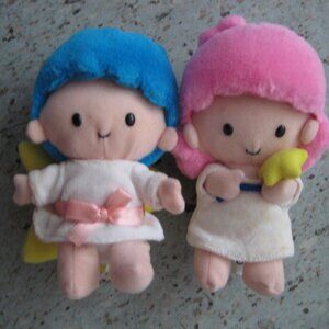 Sanrio Little Twins Stars Kiki Lala Plush Mascot Vintage 2000